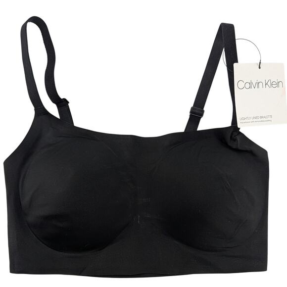 Calvin Klein Other - Calvin Klein Lightly Lined Bralette Black Size Medium